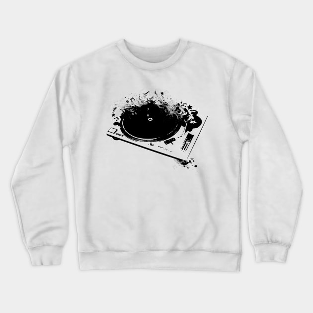 PLATINE DJ Crewneck Sweatshirt by KINGDESIGNSHOP